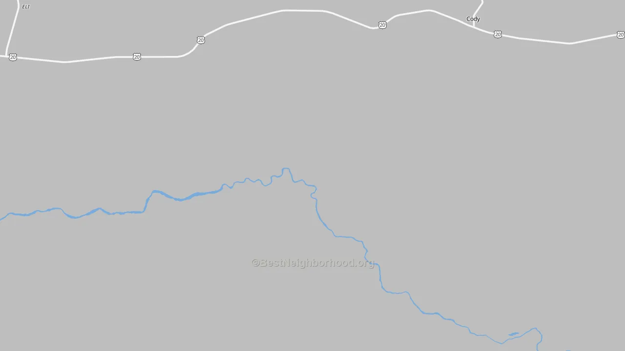 Transit Grade map of Cody, NE
