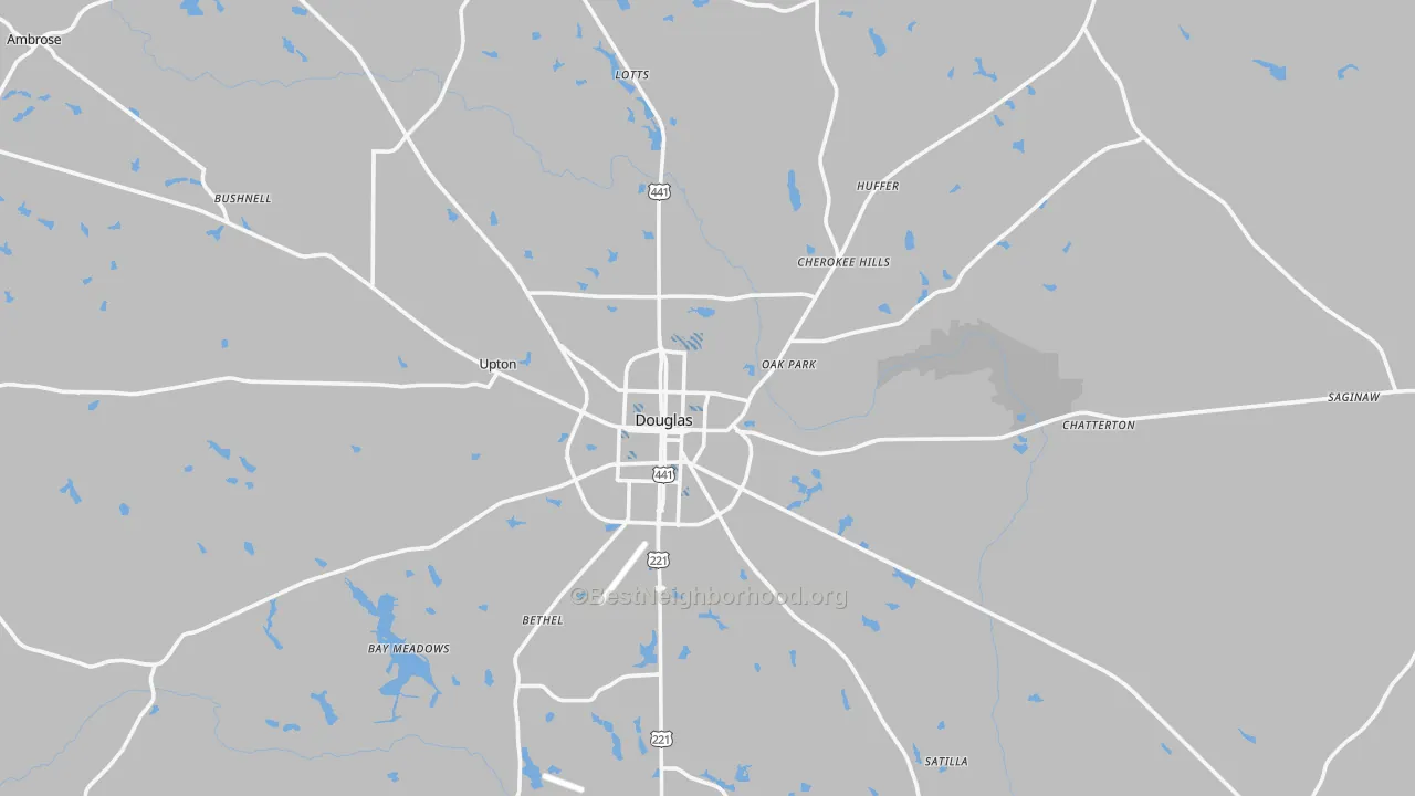Transit Grade map of Coffee County, GA