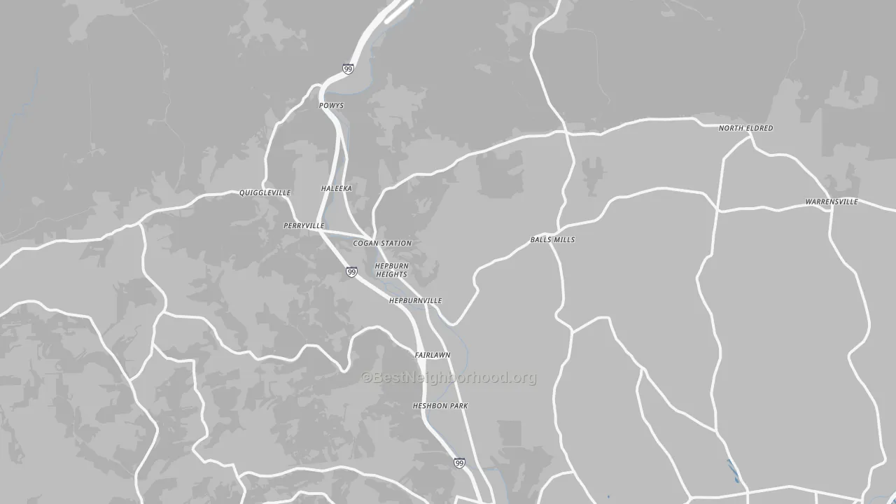 Transit Grade map of Cogan Station, PA