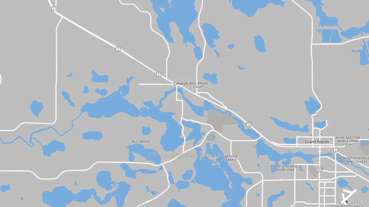 Transit Grade map of Cohasset, MN