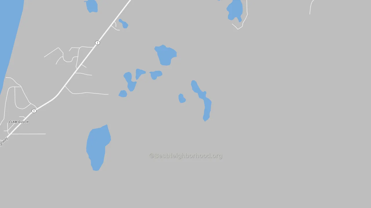 Transit Grade map of Cohoe, AK