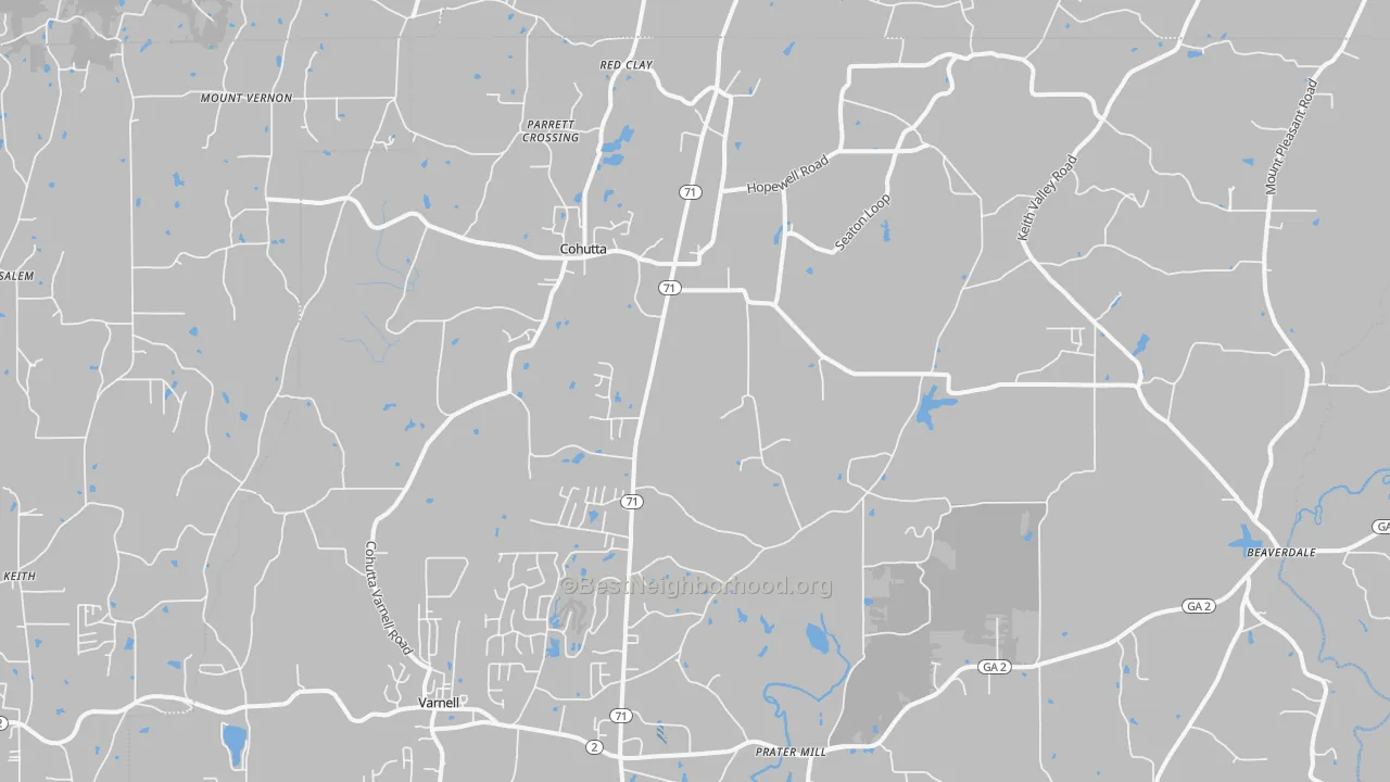 Transit Grade map of Cohutta, GA