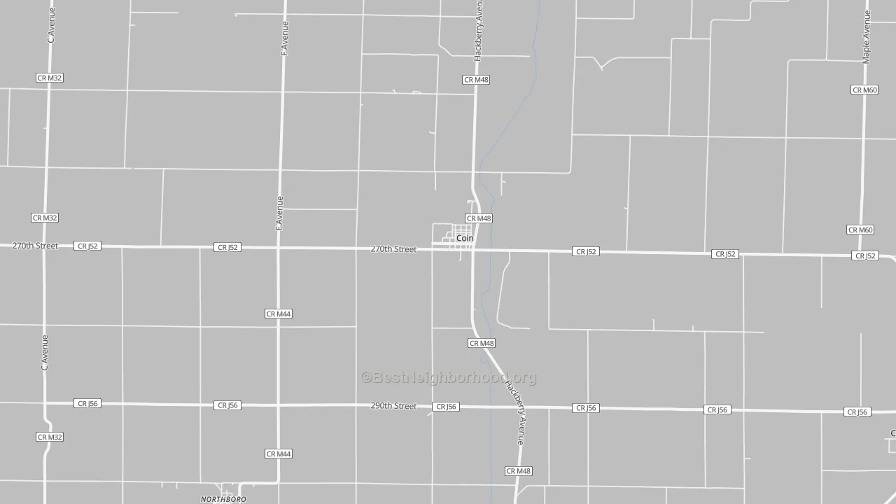 Transit Grade map of Coin, IA
