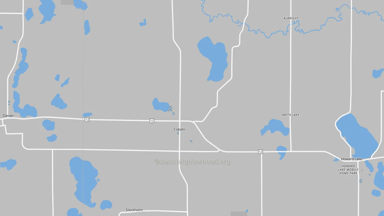 Transit Grade map of Cokato, MN