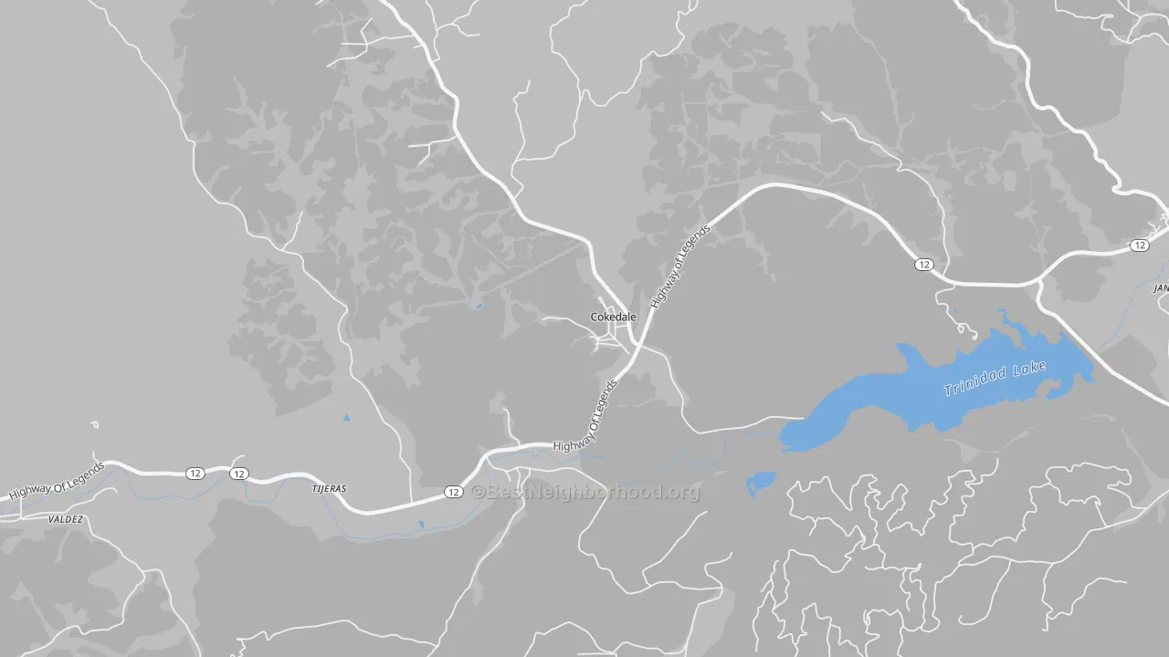 Transit Grade map of Cokedale, CO