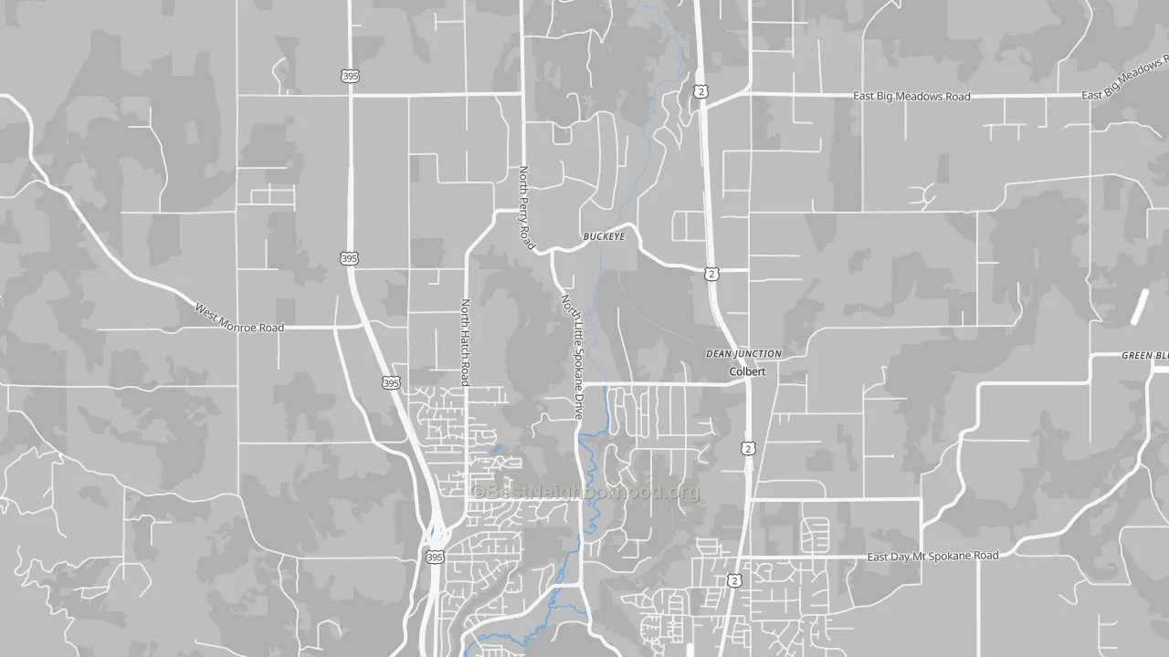 Transit Grade map of Colbert, WA