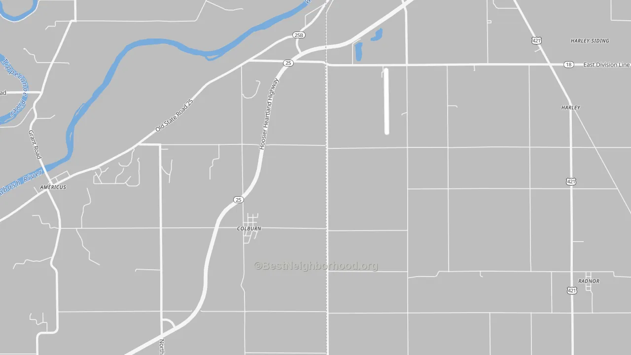 Transit Grade map of Colburn, IN
