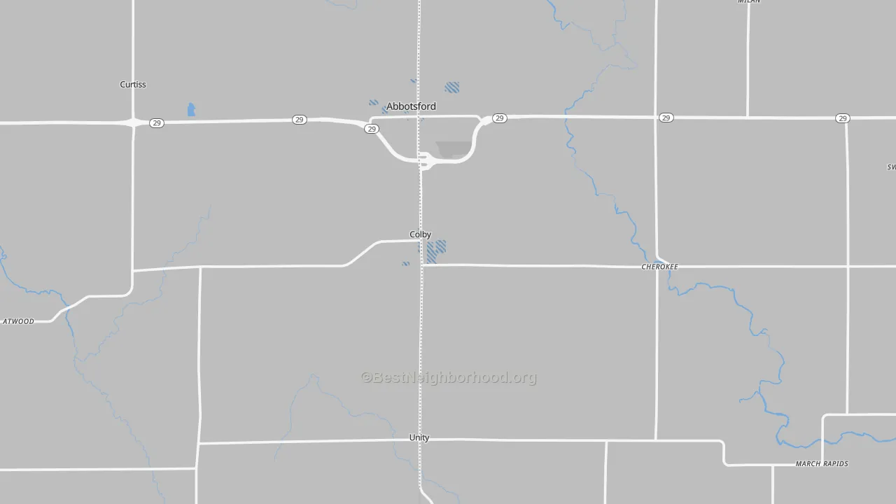 Transit Grade map of Colby, WI