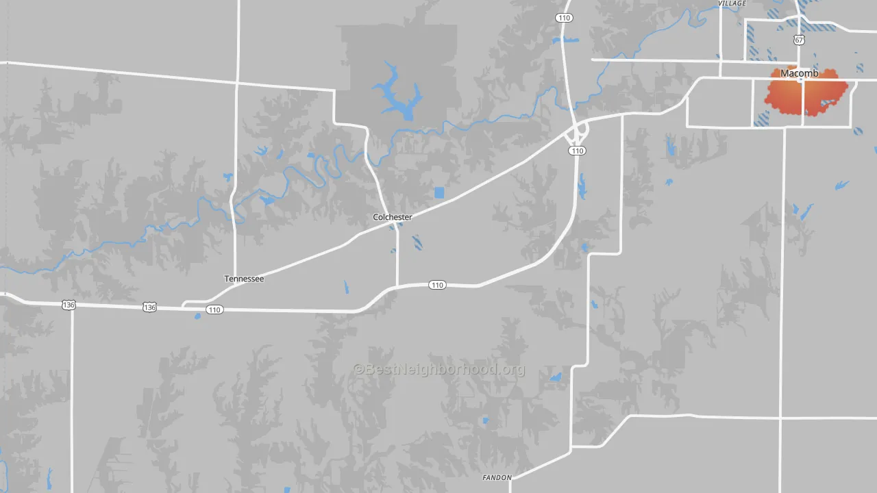 Transit Grade map of Colchester, IL