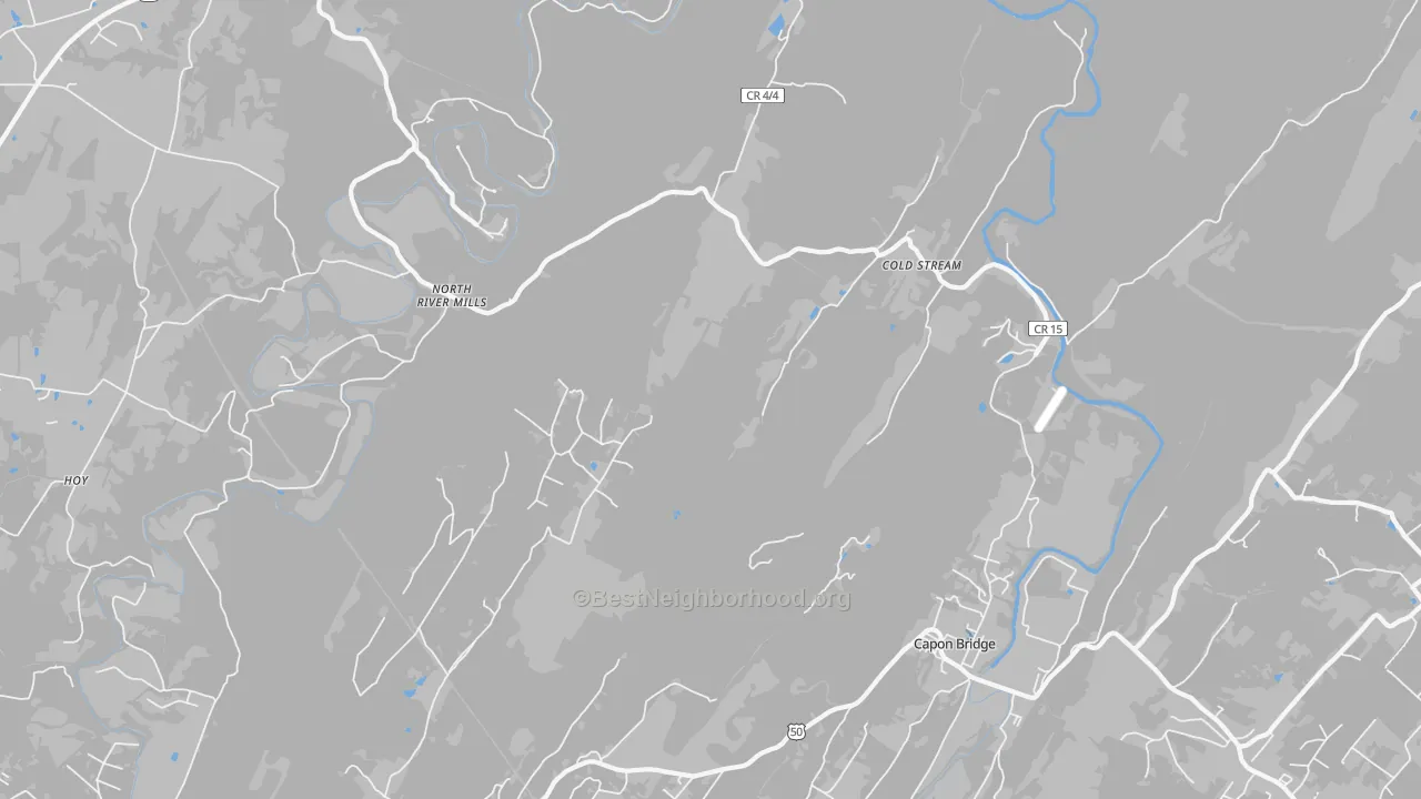 Transit Grade map of Cold Stream, WV