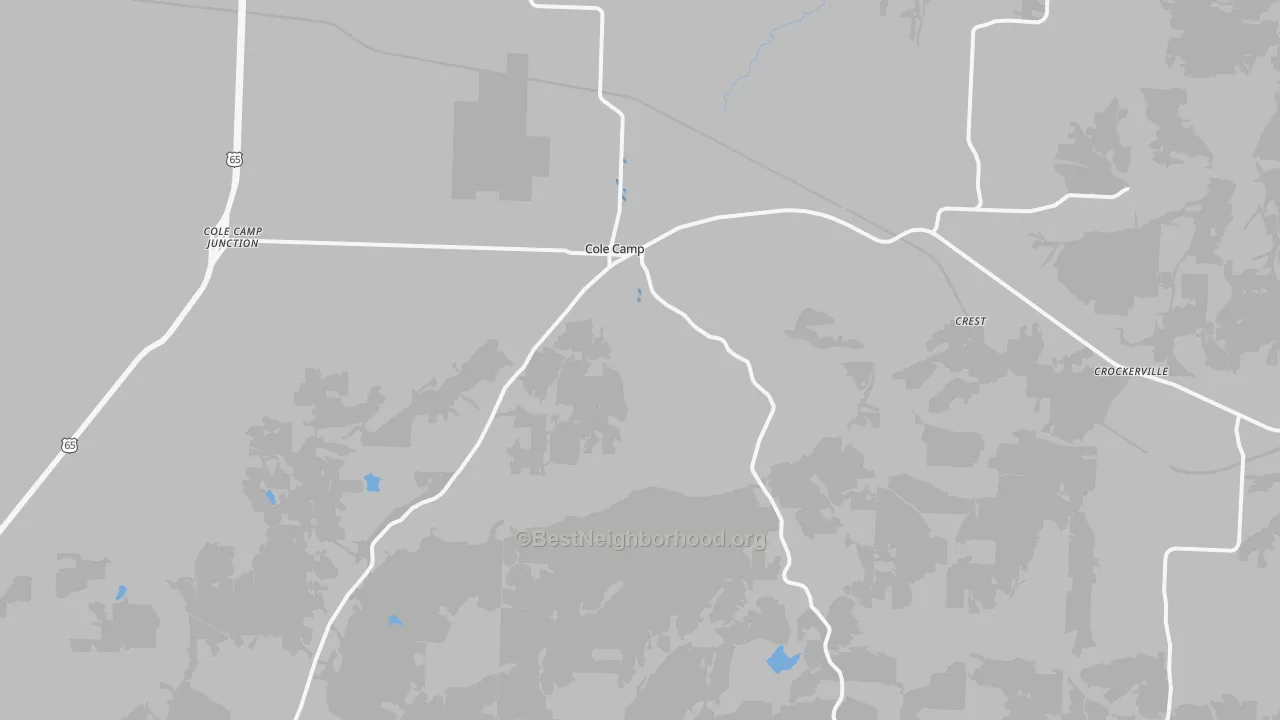 Transit Grade map of Cole Camp, MO