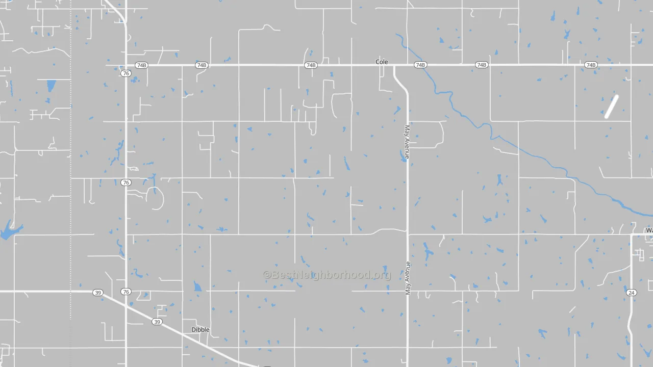 Transit Grade map of Cole, OK