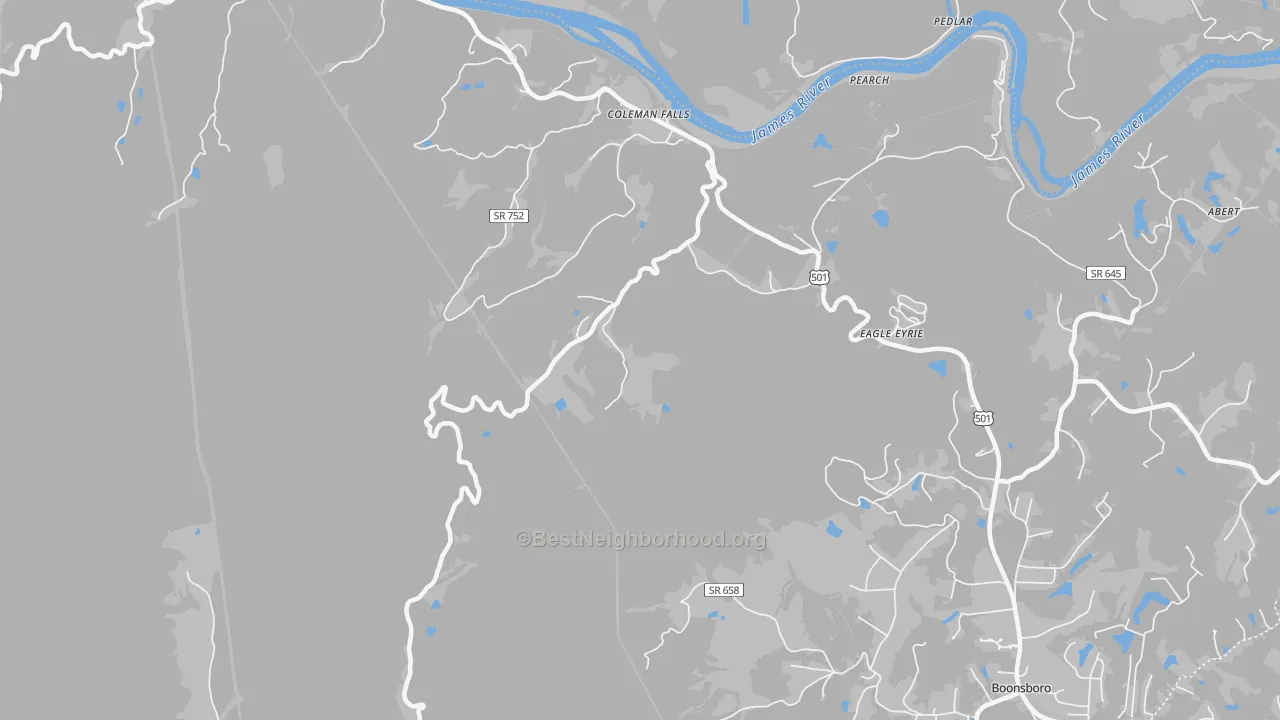 Transit Grade map of Coleman Falls, VA