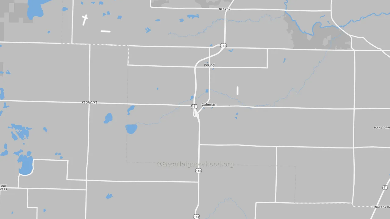 Transit Grade map of Coleman, WI