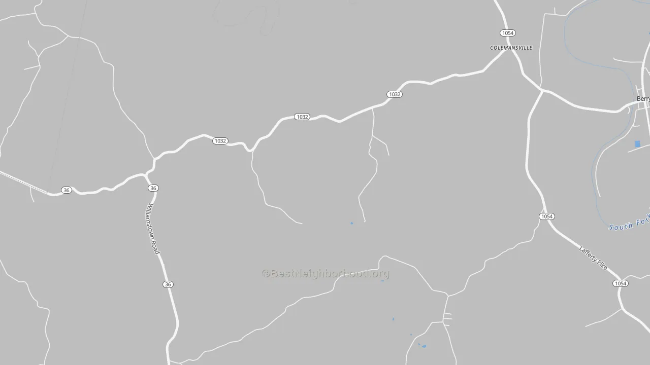 Transit Grade map of Colemansville, KY