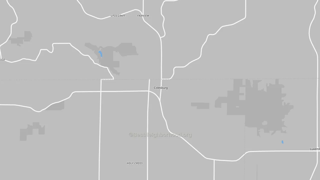 Transit Grade map of Colesburg, IA
