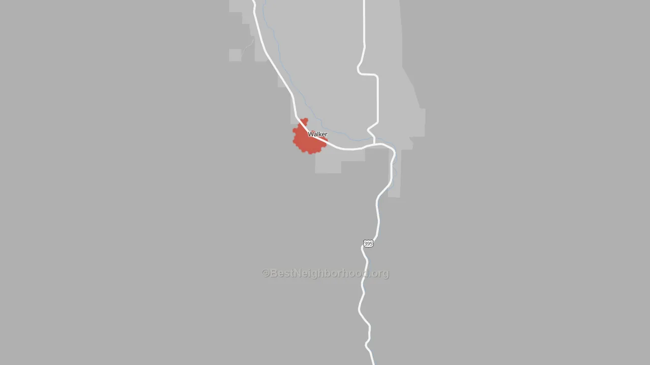 Transit Grade map of Coleville, CA