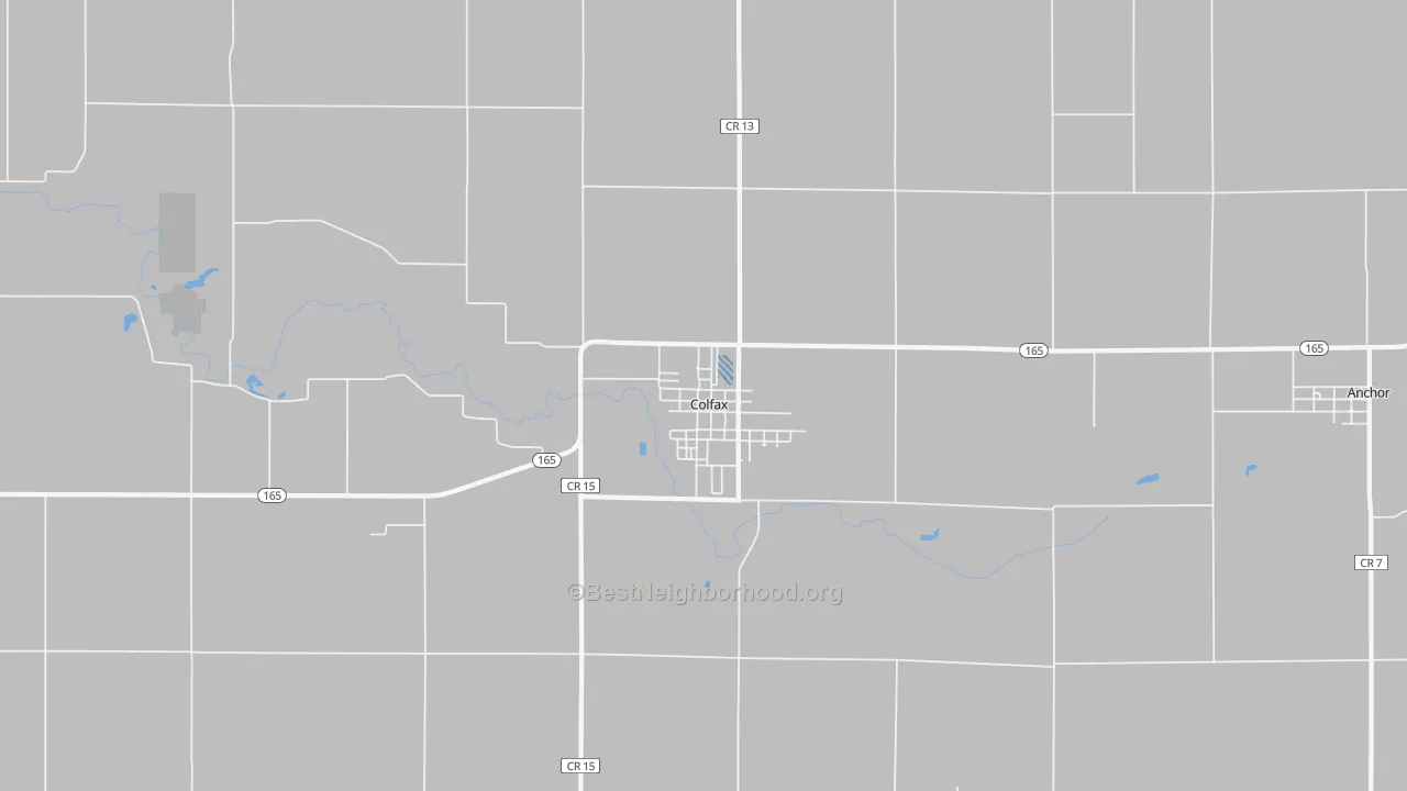Transit Grade map of Colfax, IL