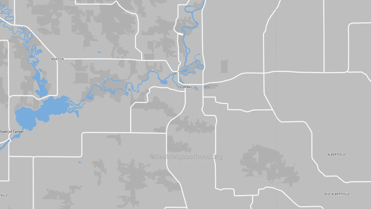Transit Grade map of Colfax, WI