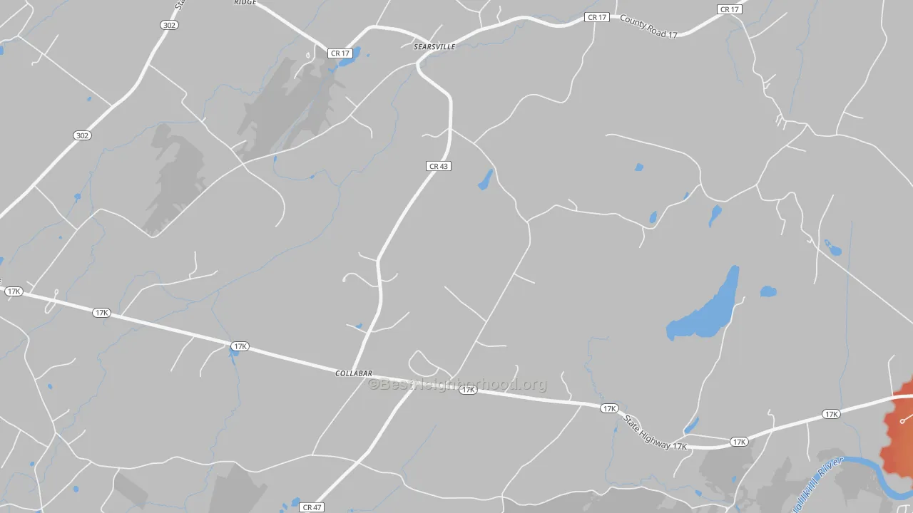 Transit Grade map of Collabar, NY
