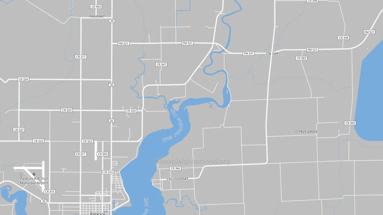 Transit Grade map of Collegeport, TX