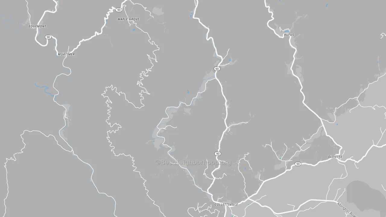 Transit Grade map of Collettsville, NC