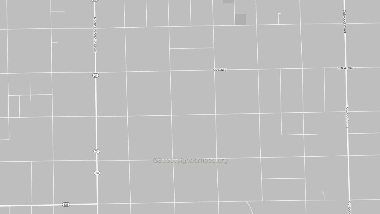 Transit Grade map of Colling, MI