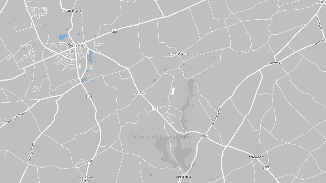 Transit Grade map of Collins, PA
