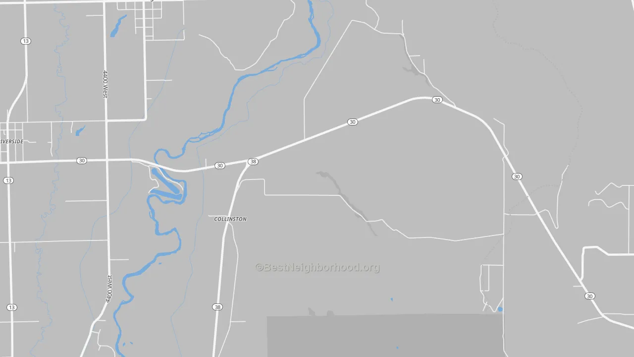 Transit Grade map of Collinston, UT