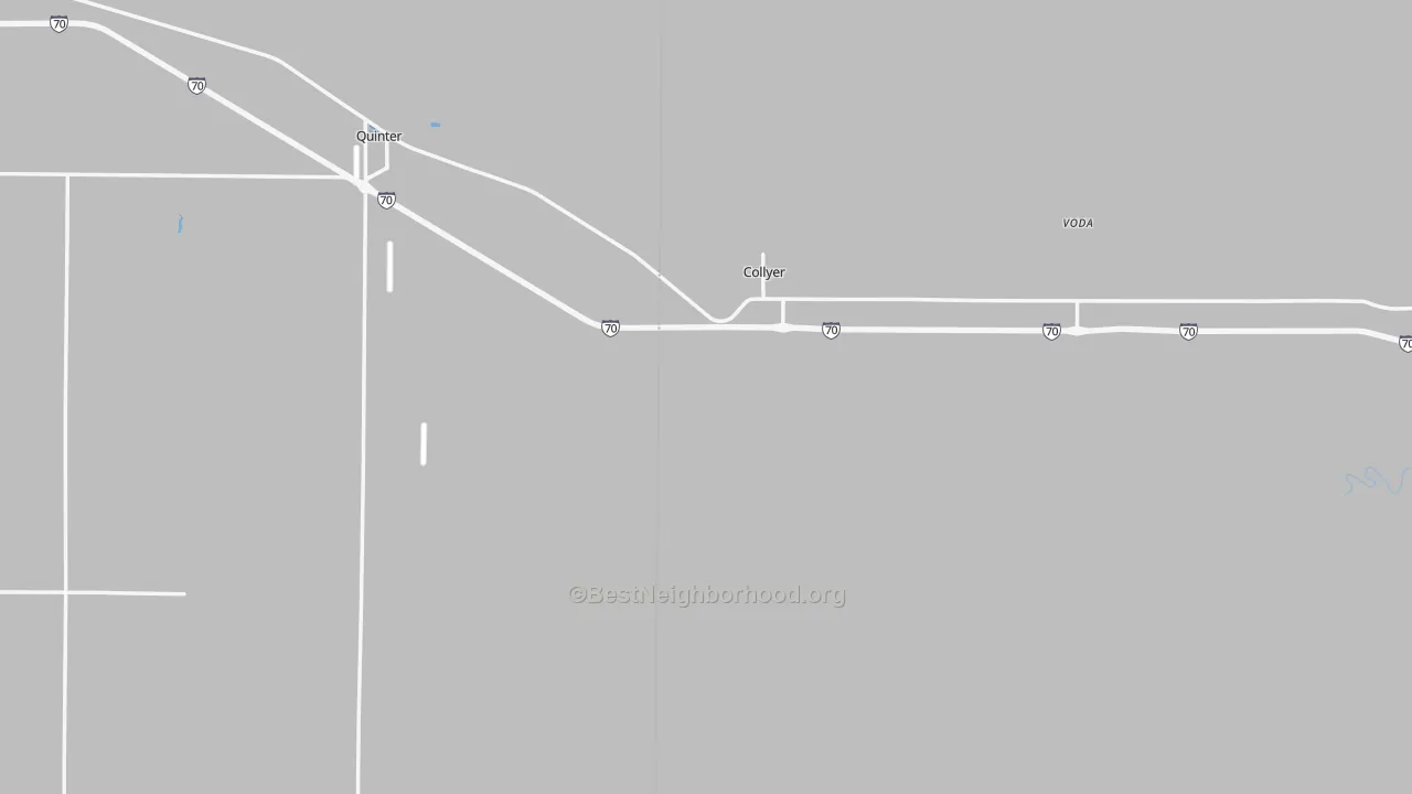Transit Grade map of Collyer, KS