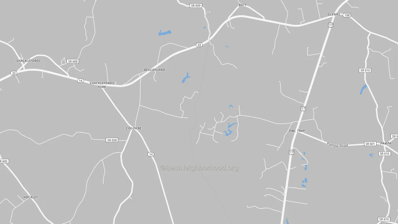 Transit Grade map of Cologne, VA