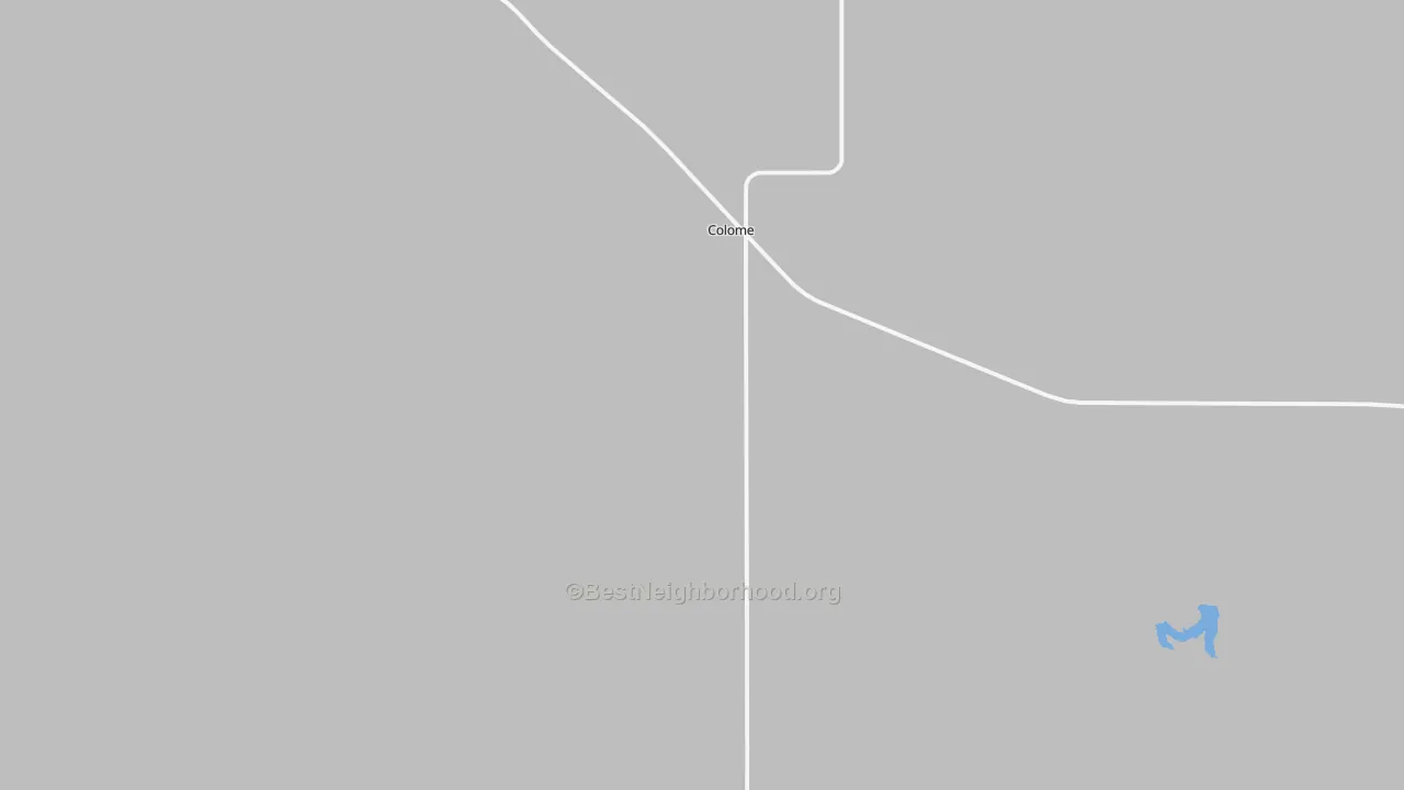Transit Grade map of Colome, SD