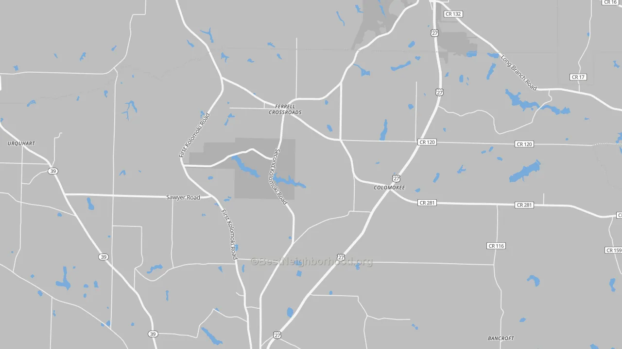 Transit Grade map of Colomokee, GA