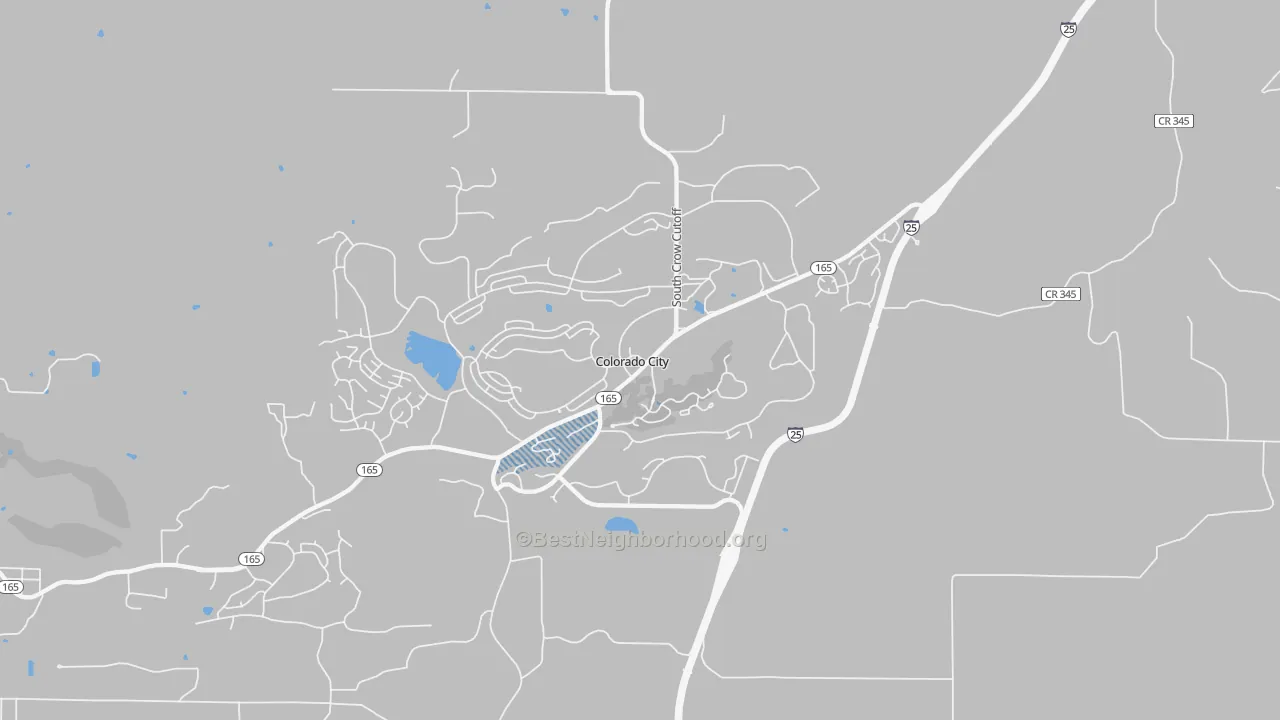 Transit Grade map of Colorado City, CO