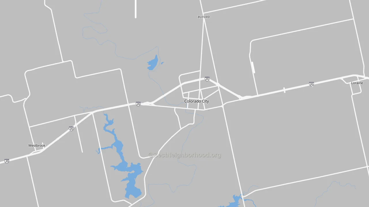 Transit Grade map of Colorado City, TX