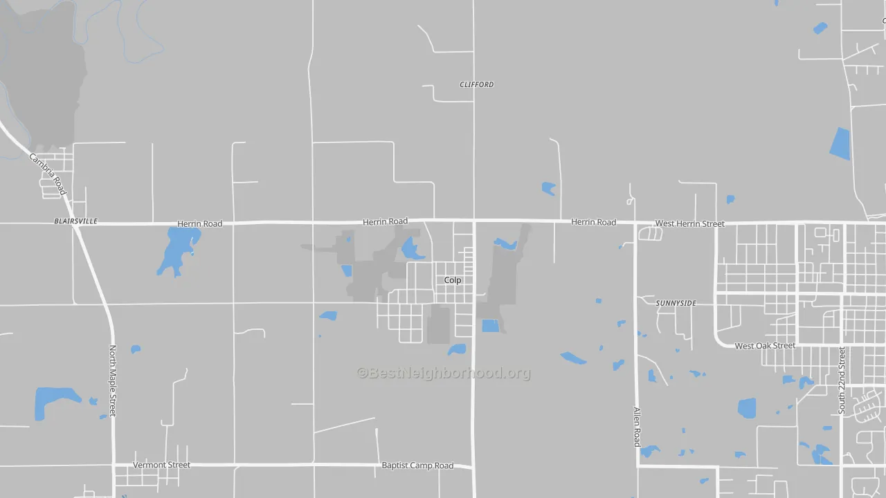 Transit Grade map of Colp, IL