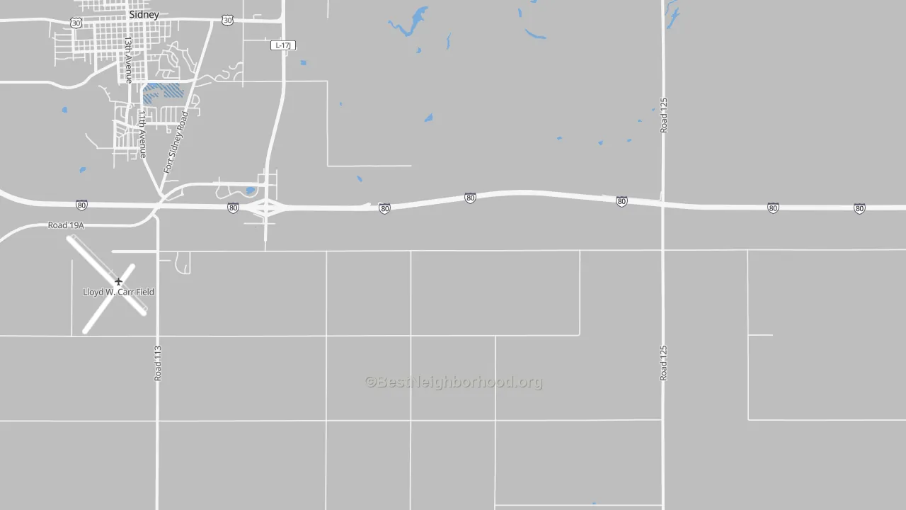 Transit Grade map of Colton, NE