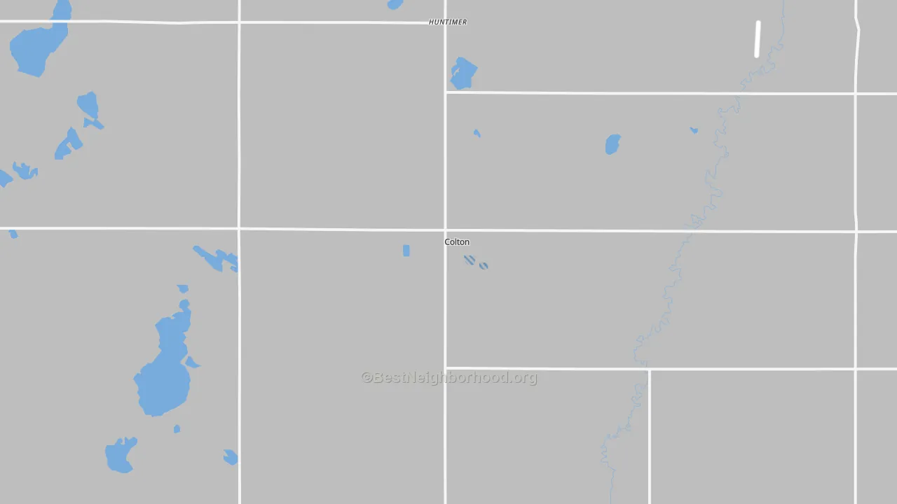 Transit Grade map of Colton, SD
