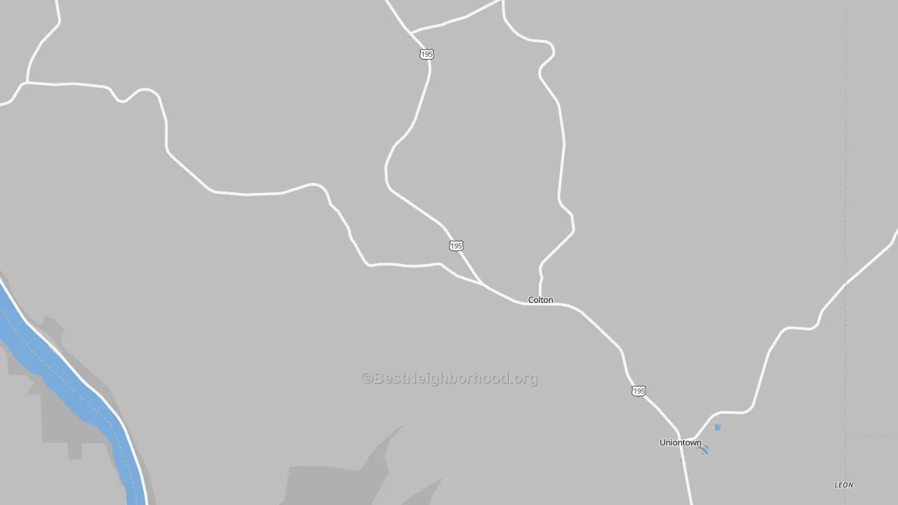 Transit Grade map of Colton, WA