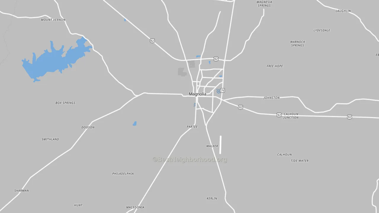 Transit Grade map of Columbia County, AR