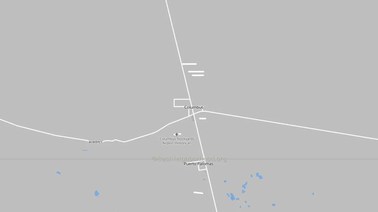 Transit Grade map of Columbus, NM