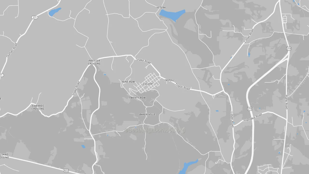 Transit Grade map of Colver, PA
