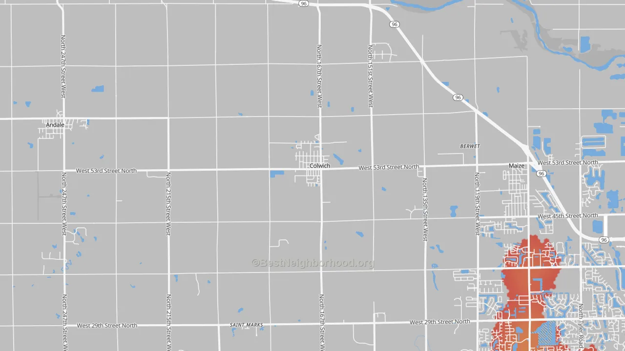 Transit Grade map of Colwich, KS