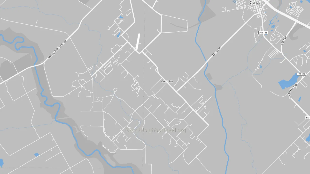 Transit Grade map of Combine, TX