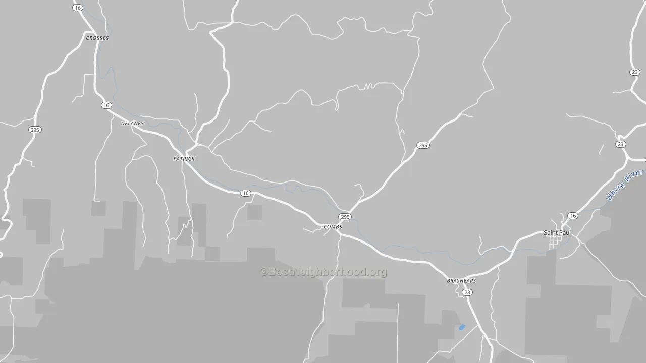 Transit Grade map of Combs, AR