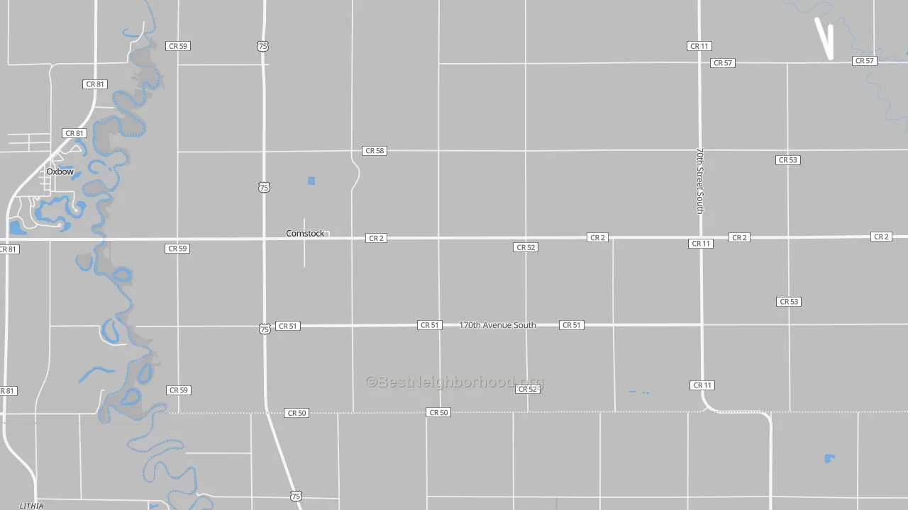 Transit Grade map of Comstock, MN