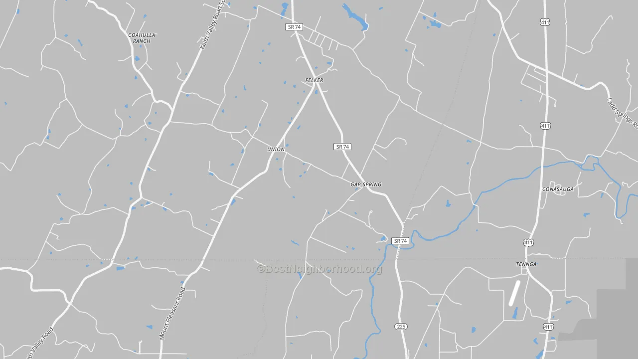 Transit Grade map of Conasauga, TN