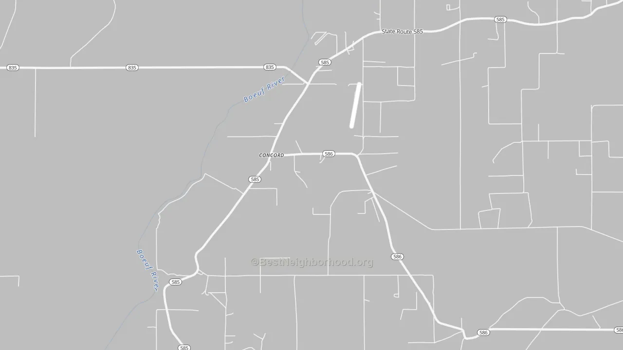 Transit Grade map of Concord, LA