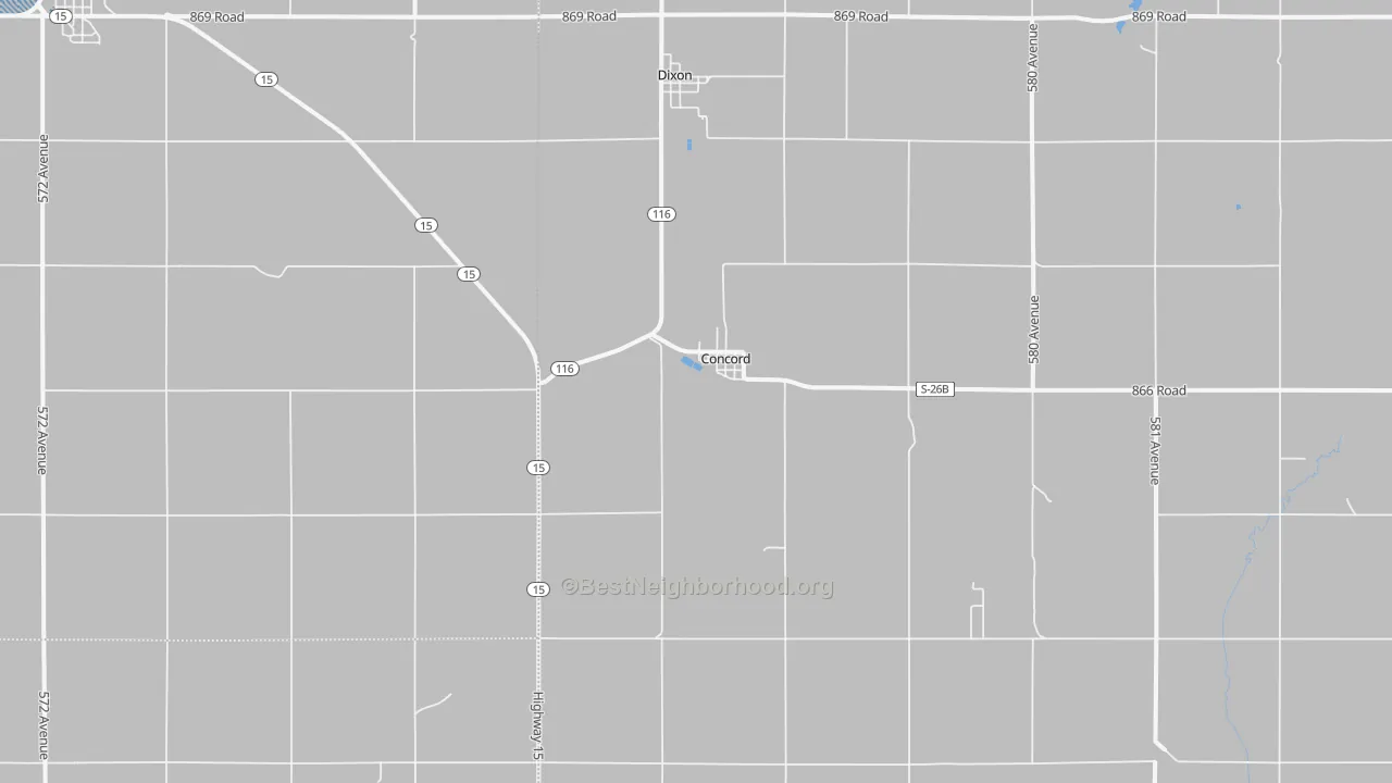Transit Grade map of Concord, NE