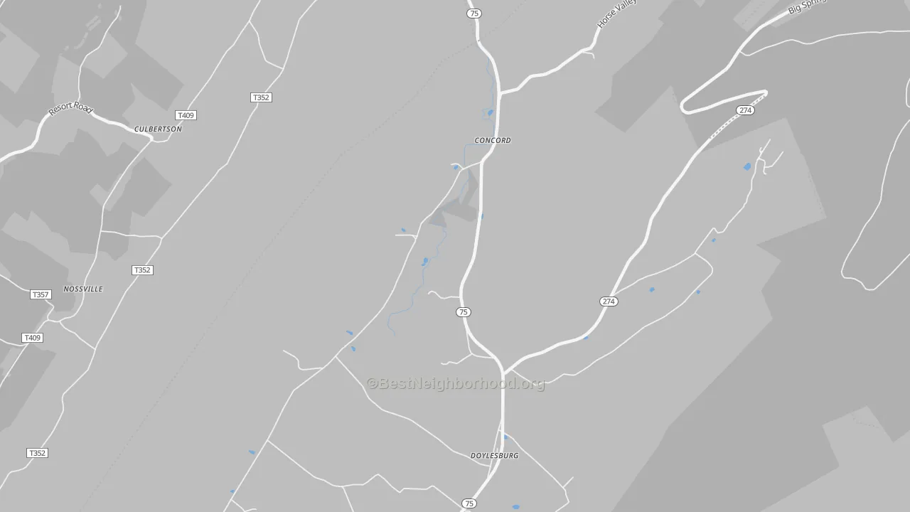 Transit Grade map of Concord, PA